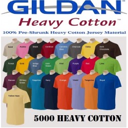 5000 Heavy cotton Adult Tee Shirt