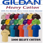 5000 Heavy cotton Adult Tee Shirt