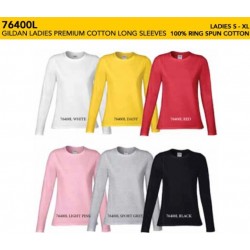 76400L Premium Cotton Ladies Long Sleeve