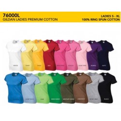 76000L Premium Cotton Ladies Tee Shirt